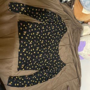 floral long sleeved shirt